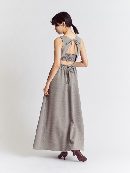 バックオープンフレアワンピース マキシ ロングワンピース ワンピース Snidel スナイデル の通販サイト 公式