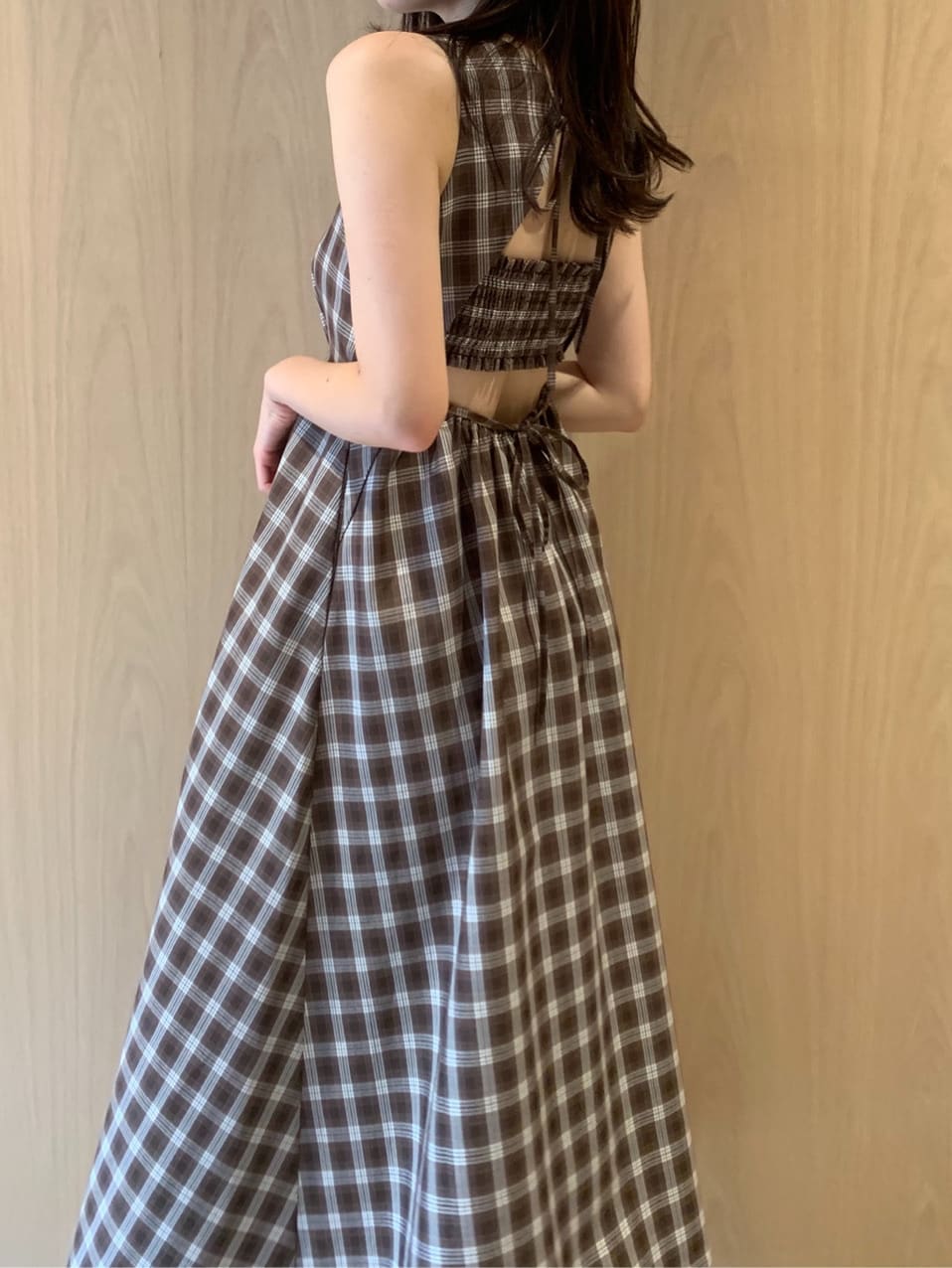 バックオープンフレアワンピース マキシ ロングワンピース ワンピース Snidel スナイデル の通販サイト 公式