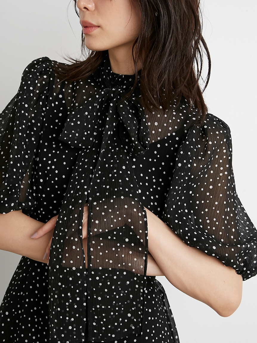 ボウタイプリントワンピース ミニワンピース ワンピース Snidel スナイデル の通販サイト 公式