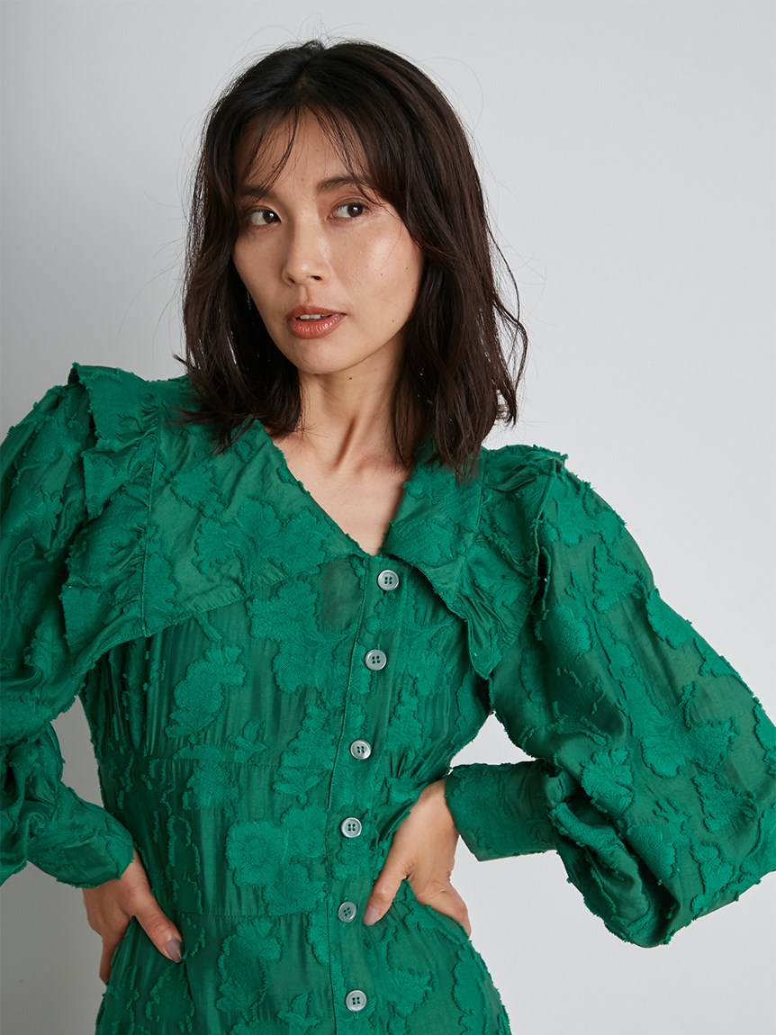 フリルカラーワンピース マキシ ロングワンピース ワンピース Snidel スナイデル の通販サイト 公式