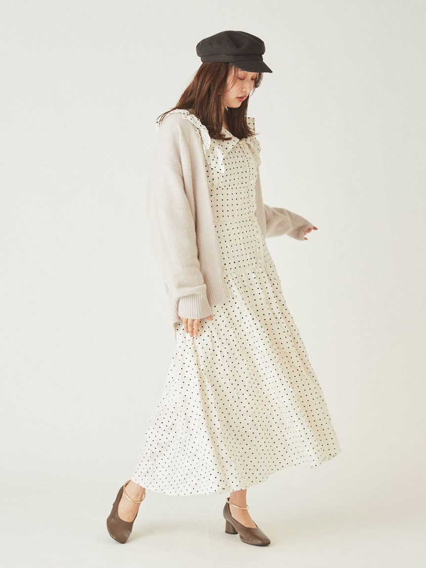 フリルカラーワンピース マキシ ロングワンピース ワンピース Snidel スナイデル の通販サイト 公式