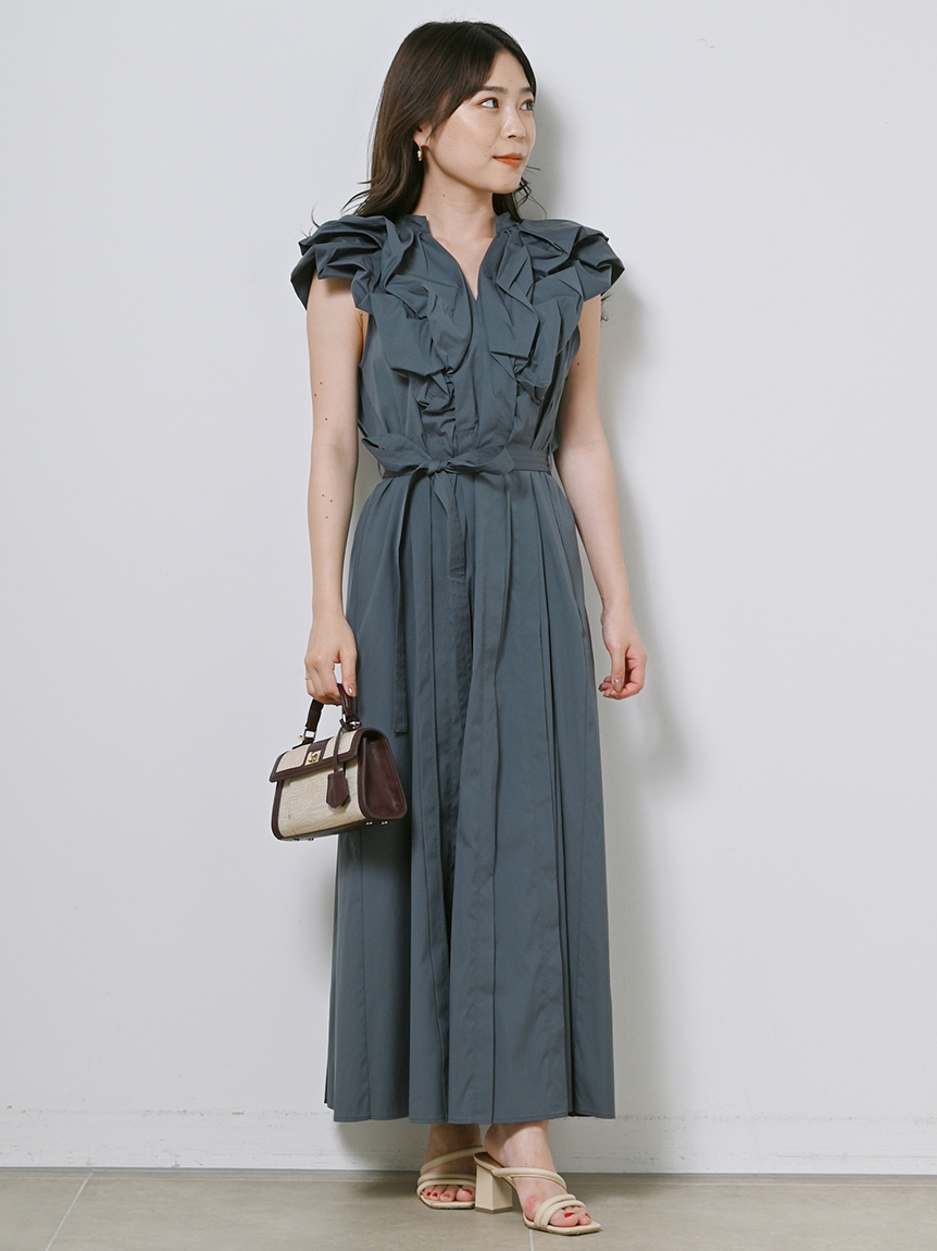 オーバーショルダーワンピース(マキシ・ロングワンピース)｜ワンピース ...