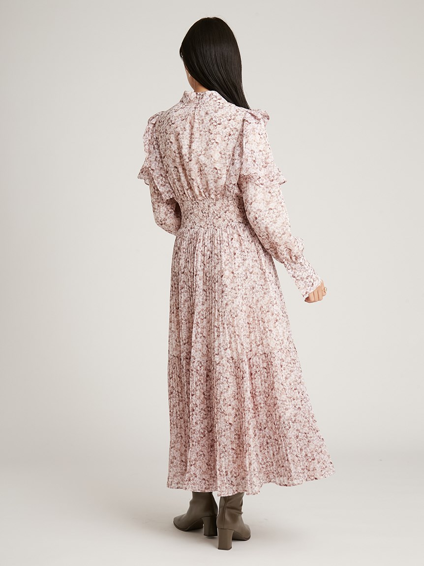 Sustainableプリントプリーツワンピース Sustainableプリントプリーツワンピース