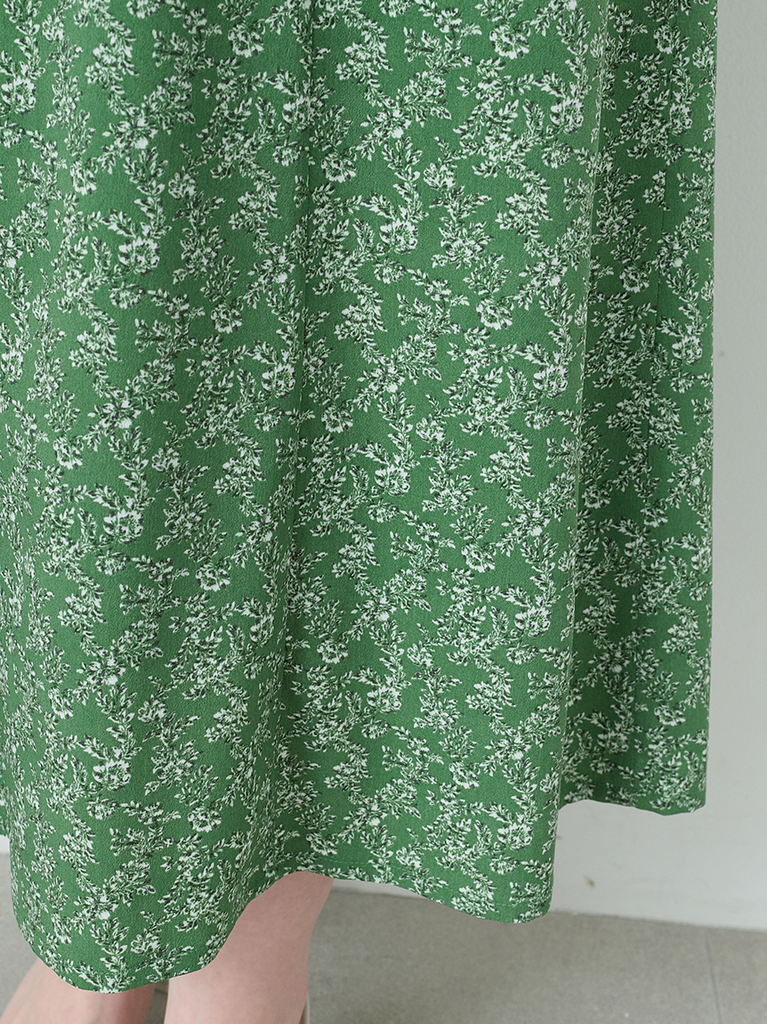 【WEB限定サイズあり】Sustainableギャザープリントワンピース