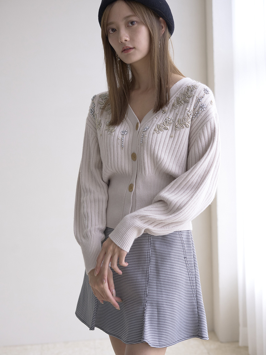 Sustainableヘムフレアミニスカショーパン