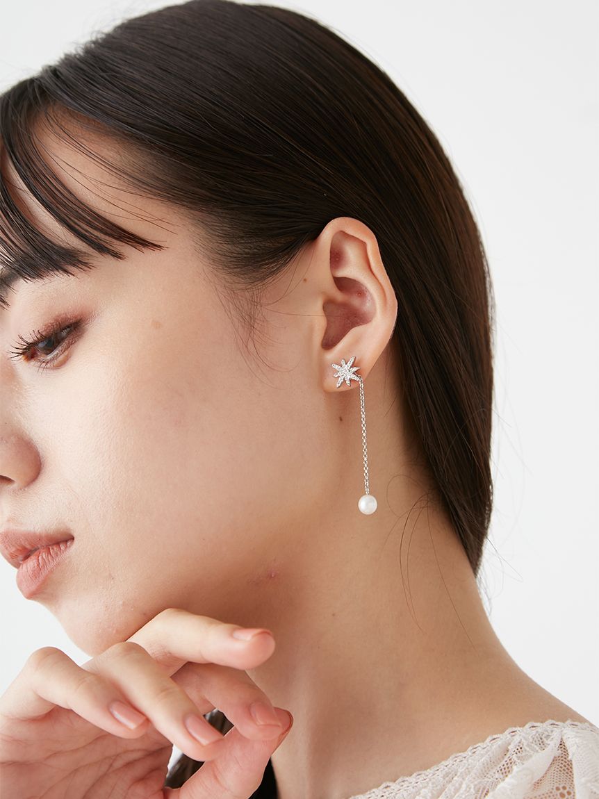 チェーン淡水パールピアス(ピアス・イヤリング)｜アクセサリー｜SNIDEL