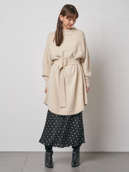 ファーライクベルティッドニットワンピース ミニワンピース ワンピース Snidel スナイデル の通販サイト 公式