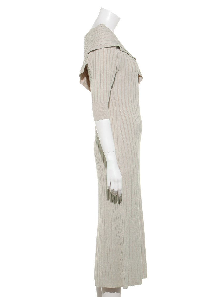 アシメワイドリブニットワンピース マキシ ロングワンピース ワンピース Snidel スナイデル の通販サイト 公式