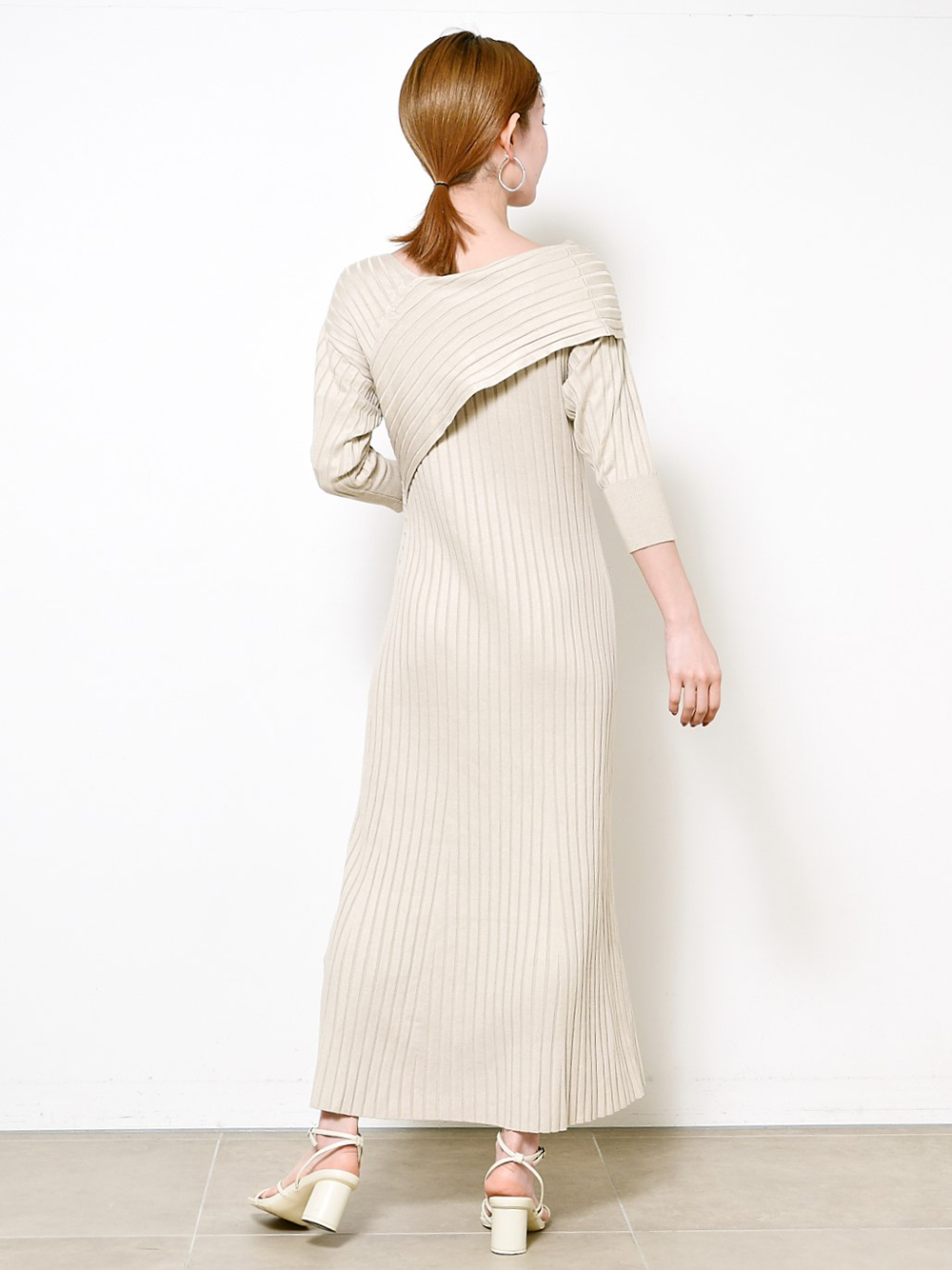 アシメワイドリブニットワンピース マキシ ロングワンピース ワンピース Snidel スナイデル の通販サイト 公式