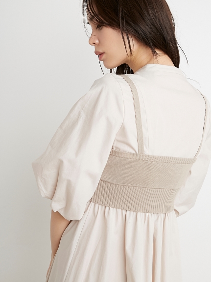 Organicsニットビスチェ付きシャツワンピース マキシ ロングワンピース ワンピース Snidel スナイデル の通販サイト 公式