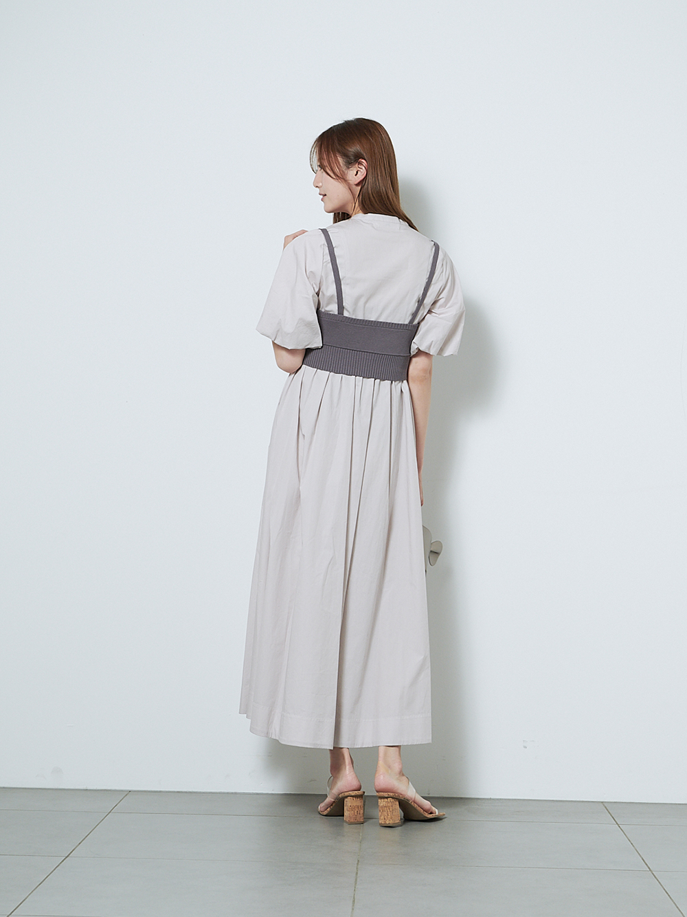 Organicsニットビスチェ付きシャツワンピース マキシ ロングワンピース ワンピース Snidel スナイデル の通販サイト 公式