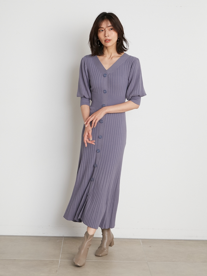 フロントボタンニットワンピース マキシ ロングワンピース ワンピース Snidel スナイデル の通販サイト 公式