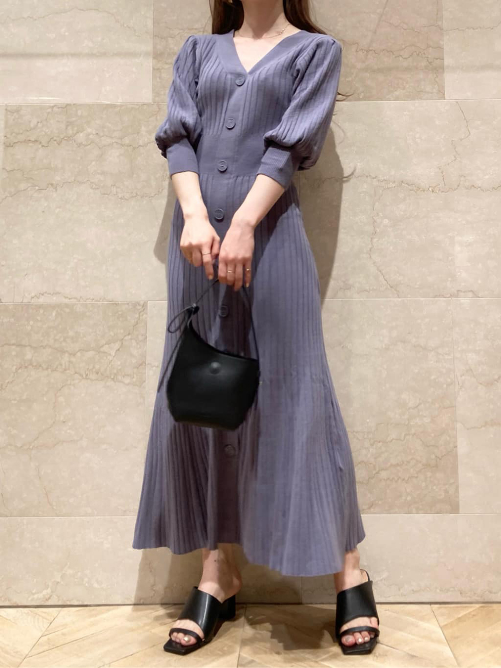 フロントボタンニットワンピース マキシ ロングワンピース ワンピース Snidel スナイデル の通販サイト 公式