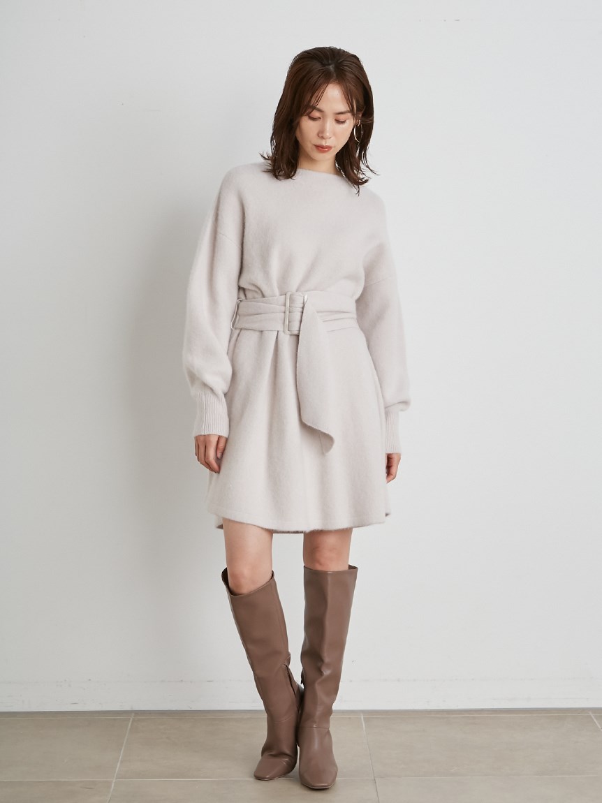 ベルティッドニットワンピース ミニワンピース ワンピース Snidel スナイデル の通販サイト 公式