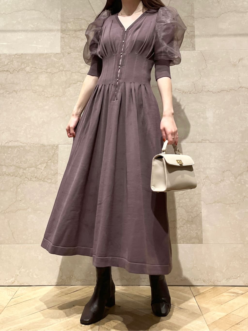 華麗 フロントホックシースルースリーブワンピース Snidel ワンピース Primestudy Ge