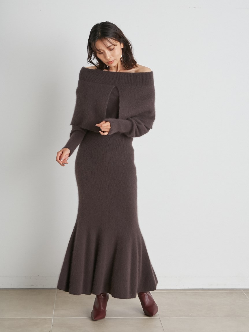 激安 即納 スナイデル オフショルストライプワンピース 白 ホワイト 春夏 レディース 人気再入荷