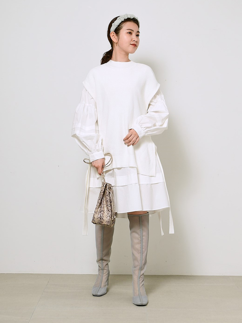 オーバーベストニットレイヤードプルオーバー ニット トップス Snidel スナイデル の通販サイト 公式