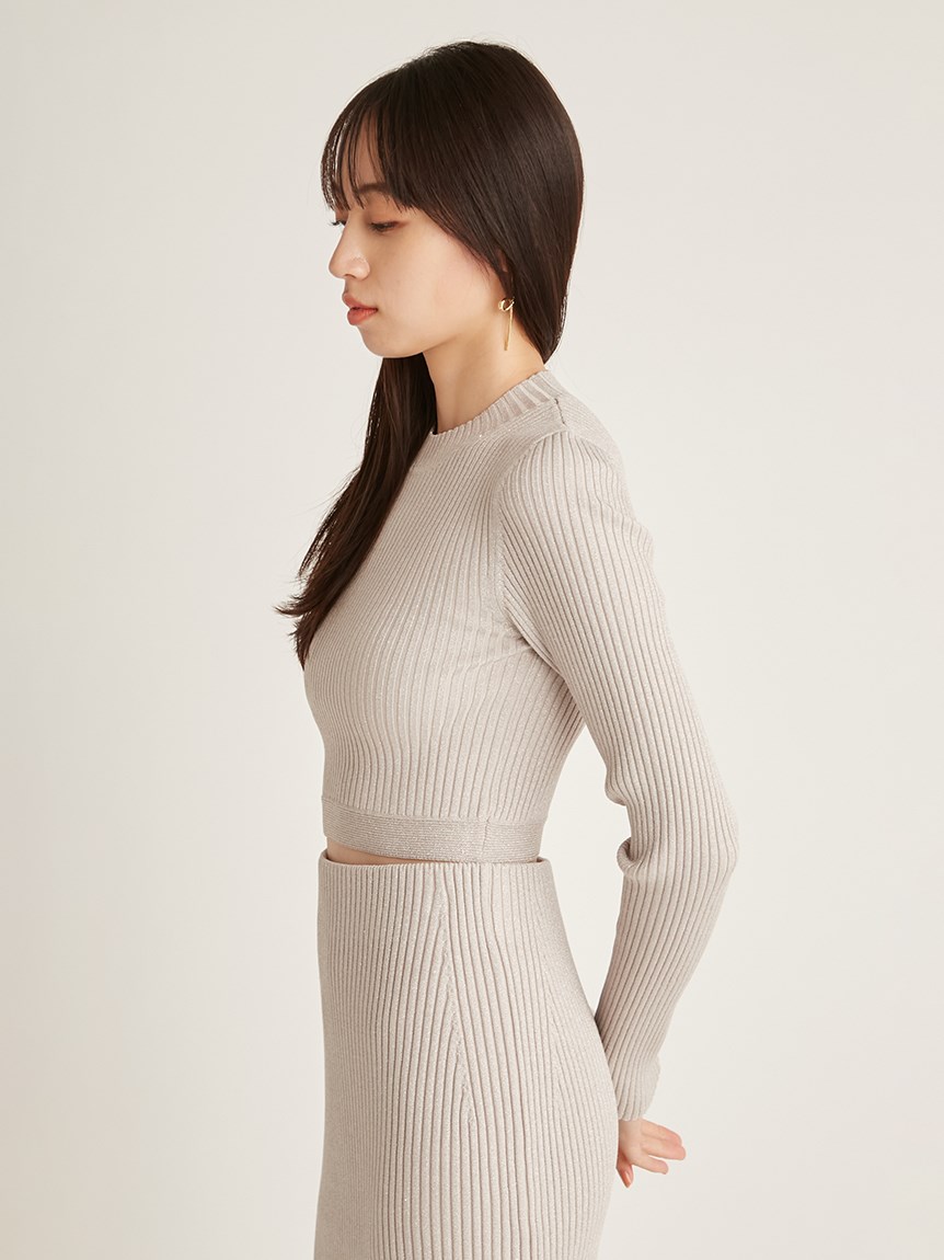 Sustainableクロップドニットプルオーバー(ニット)｜トップス｜SNIDEL 