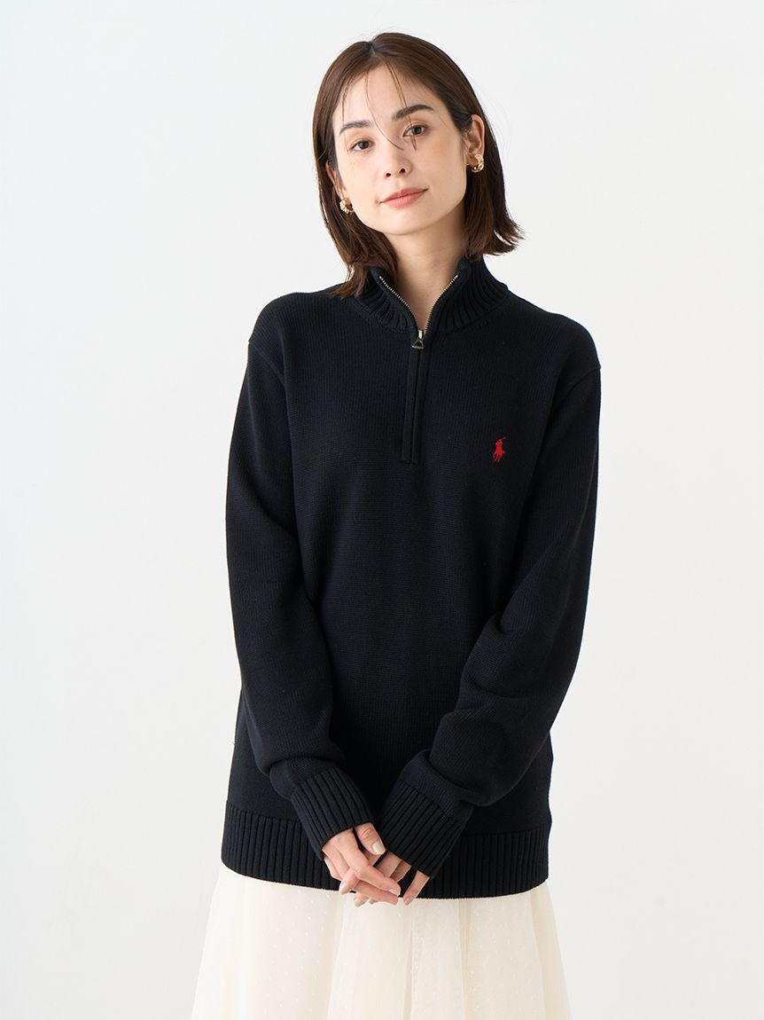 【POLO RALPH LAUREN】ハーフジップニットプルオーバー