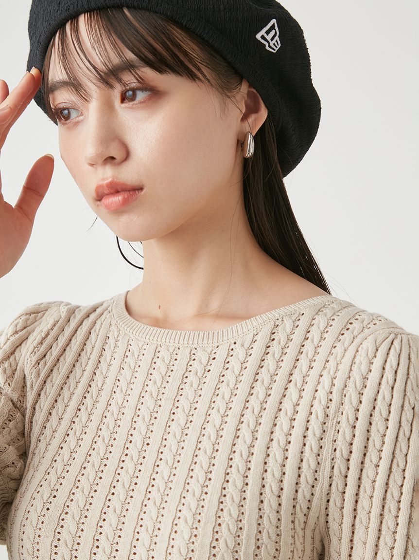 バックオープンリボンニットTOPS(ニット)｜トップス｜SNIDEL