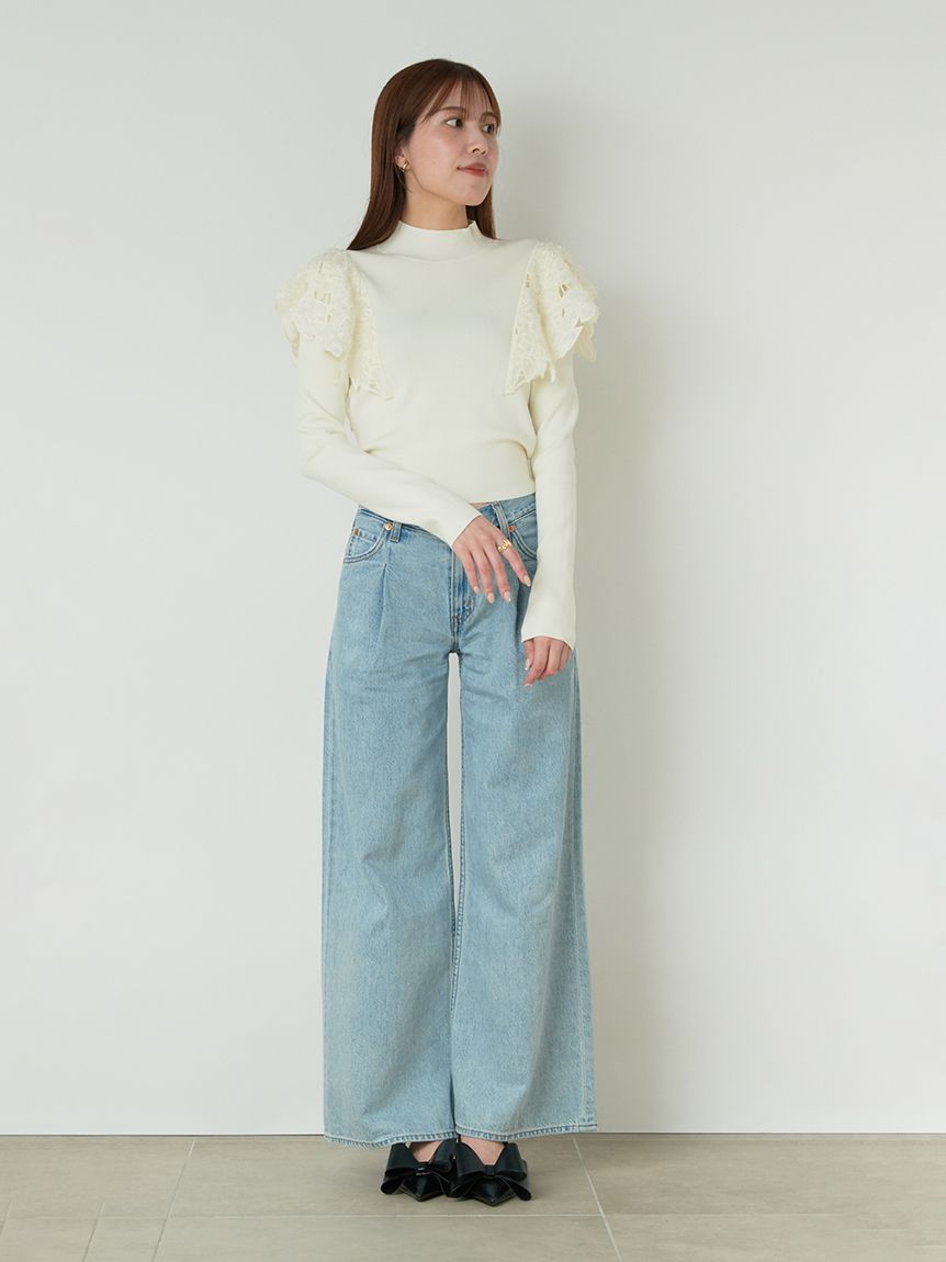 ジャガードドッキングニットTOPS(ニット)｜トップス｜SNIDEL