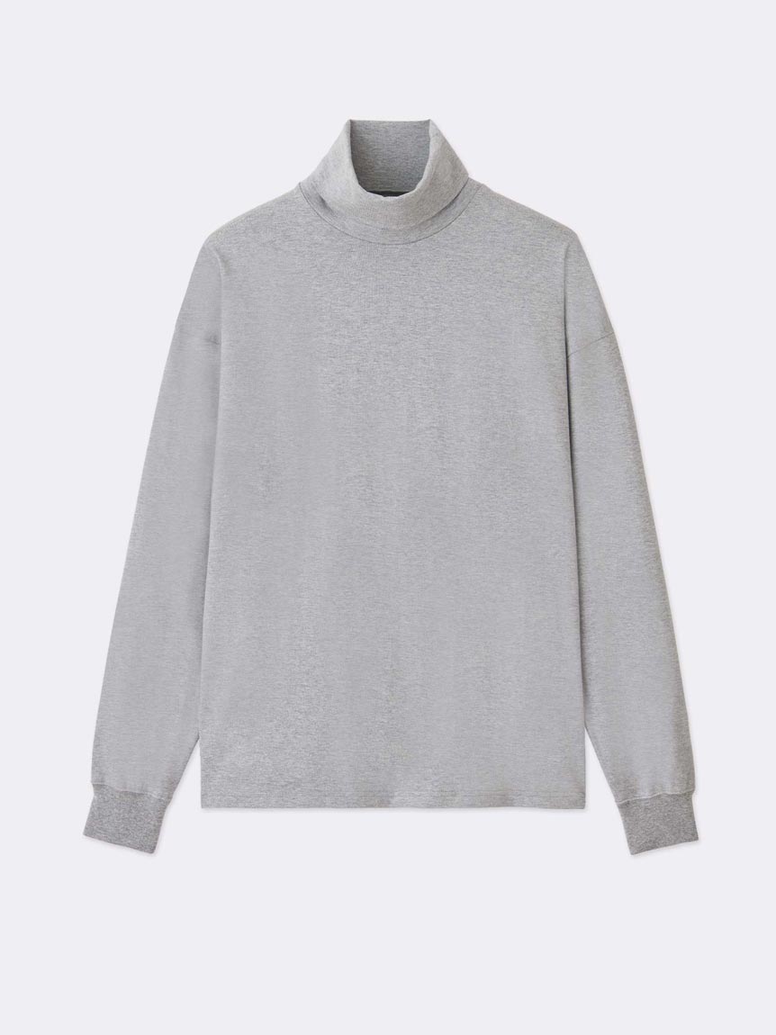 ORGANIC & RECYCLED COTTON TURTLENECK TEE(TOPS)｜SOFTHYPHEN