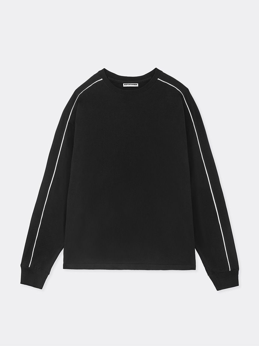 PIPING SLEEVE L/S TEE(TOPS)｜SOFTHYPHEN （ソフトハイフン）の