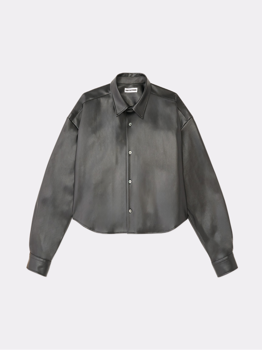 セール純正品 ENOF／fake leather shirts／おまけ付き | www.qeyadah.com