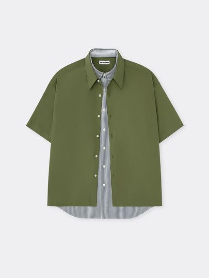 DOUBLE FRONT OVERSIZED SHIRT(SHIRTS)｜SOFTHYPHEN （ソフト