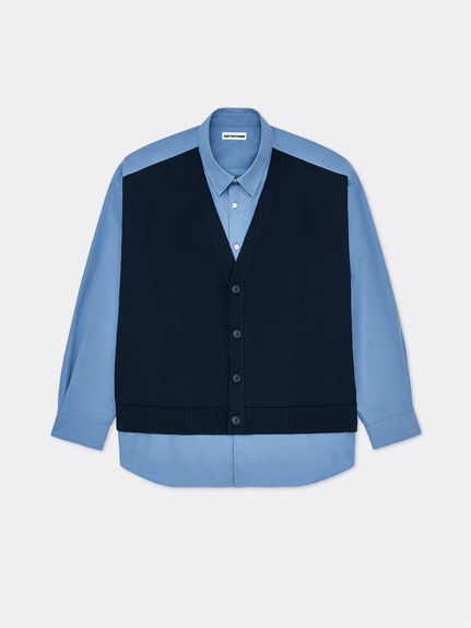 RUGBY COLLAR KNIT CARDIGAN（カーディガン）｜SOFTHYPHEN