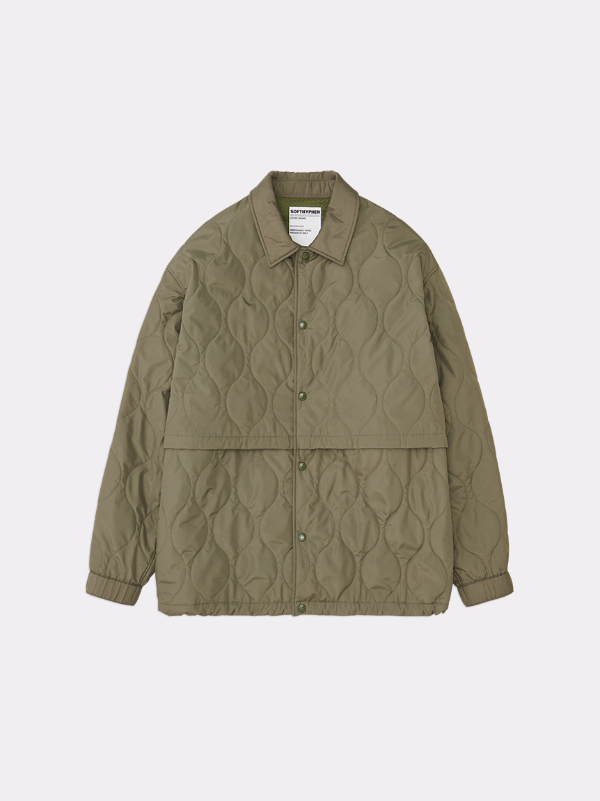 QUILTED ZIP POCKET BENCH JACKET(OUTERWEAR)｜SOFTHYPHEN （ソフト ...