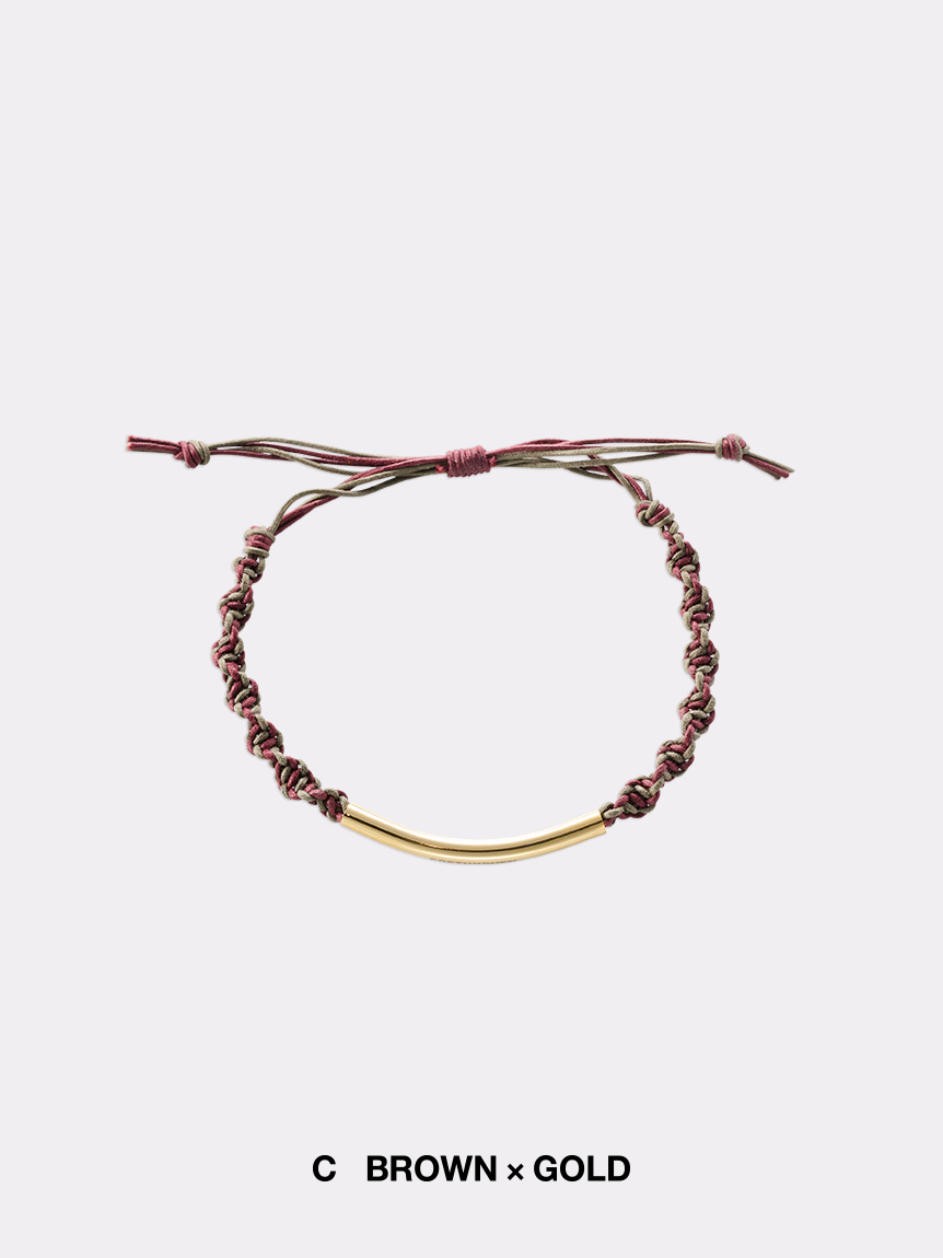 Bijou R.I BRAIDED CORD BRACELET(ACCESSORIES)｜SOFTHYPHEN （ソフトハイフン）の通販サイト【公式】