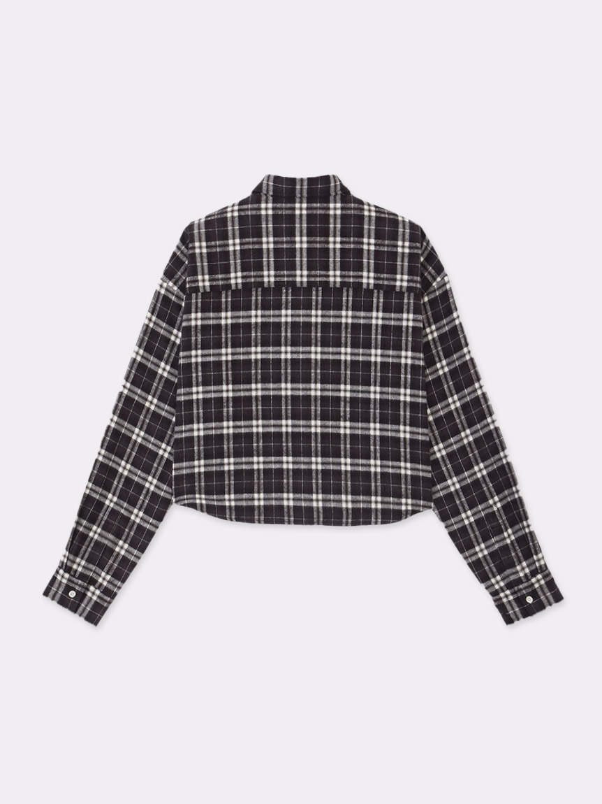 CROPPED NEL CHECK SHIRT(SHIRTS)｜SOFTHYPHEN （ソフト