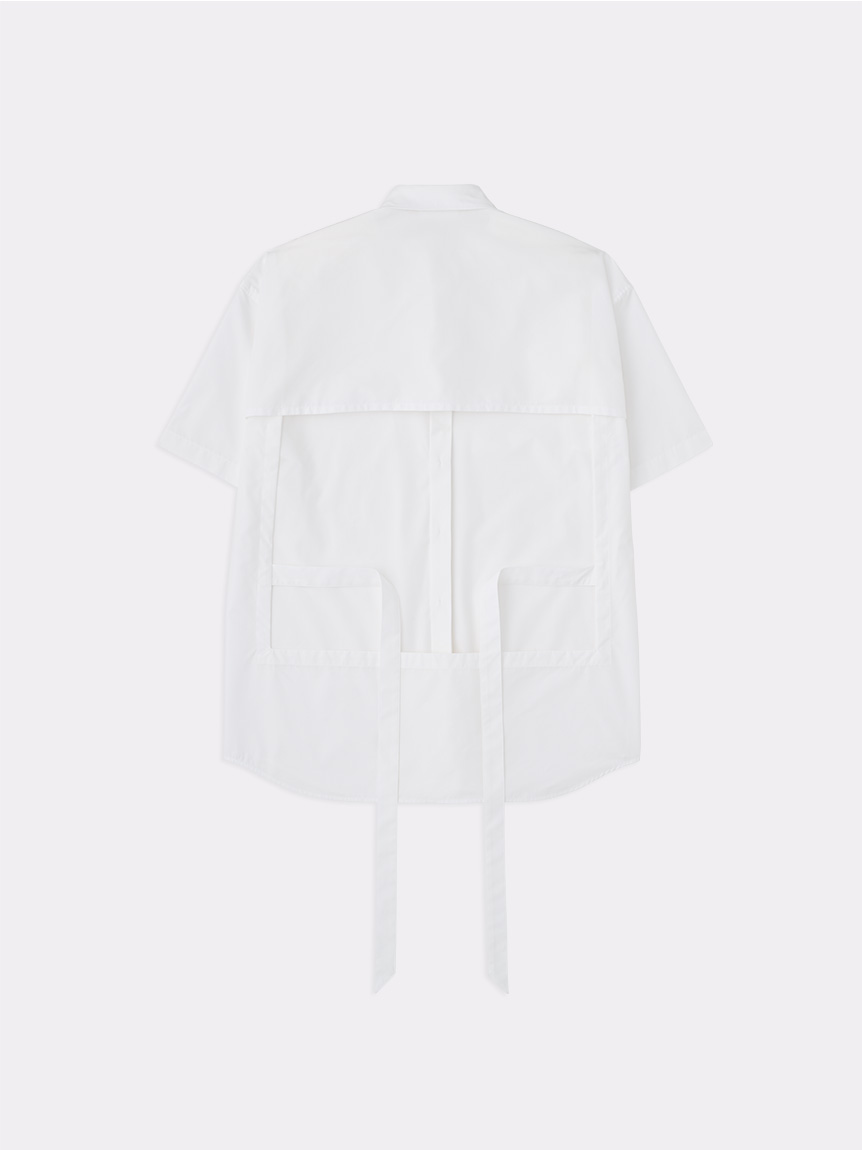 OPEN BACK BELTED S/S SHIRT(SHIRTS)｜SOFTHYPHEN （ソフトハイフン）の通販サイト【公式】