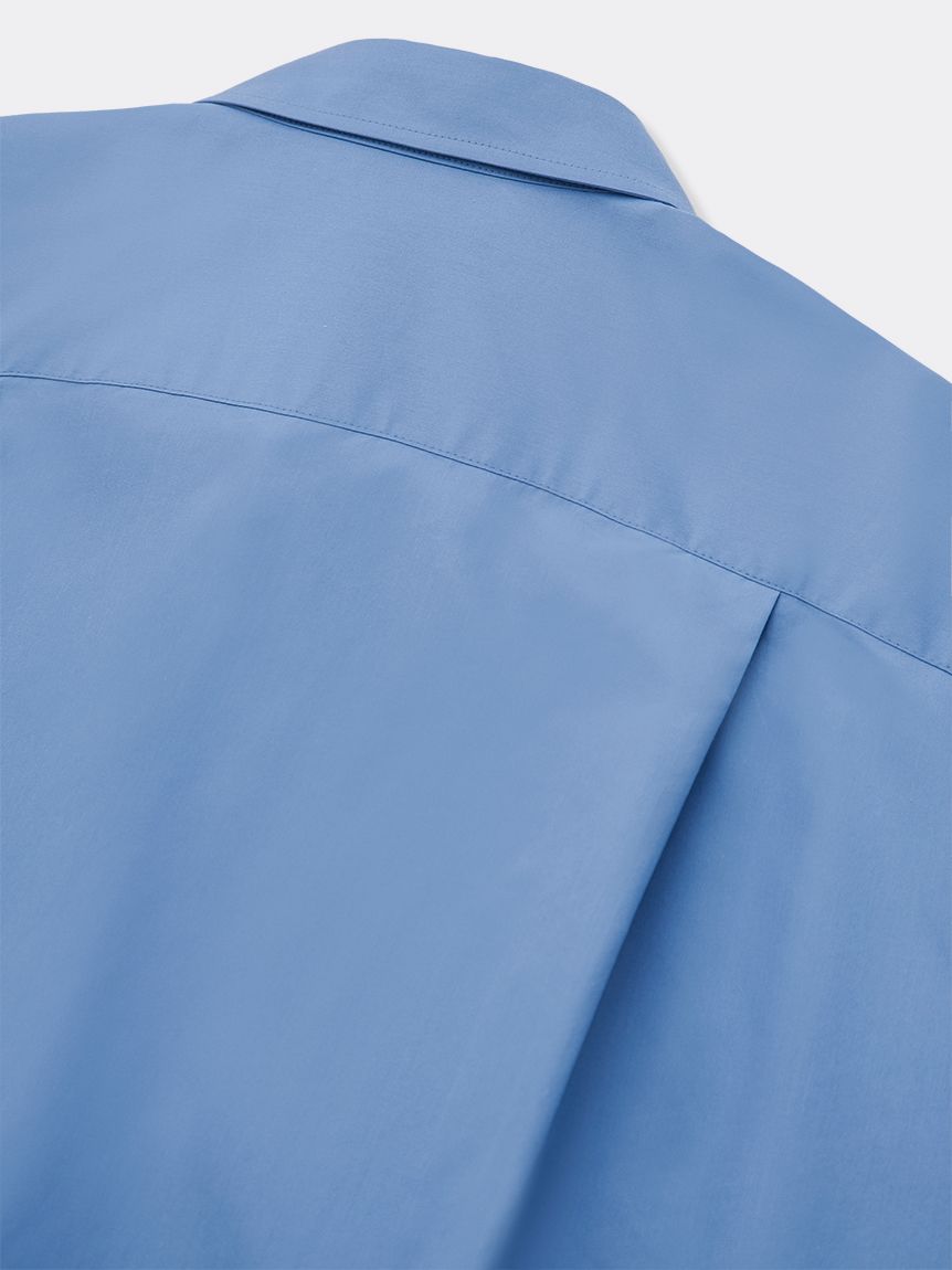 KNIT CARDIGAN DETAIL LAYERED SHIRT(SHIRTS)｜SOFTHYPHEN