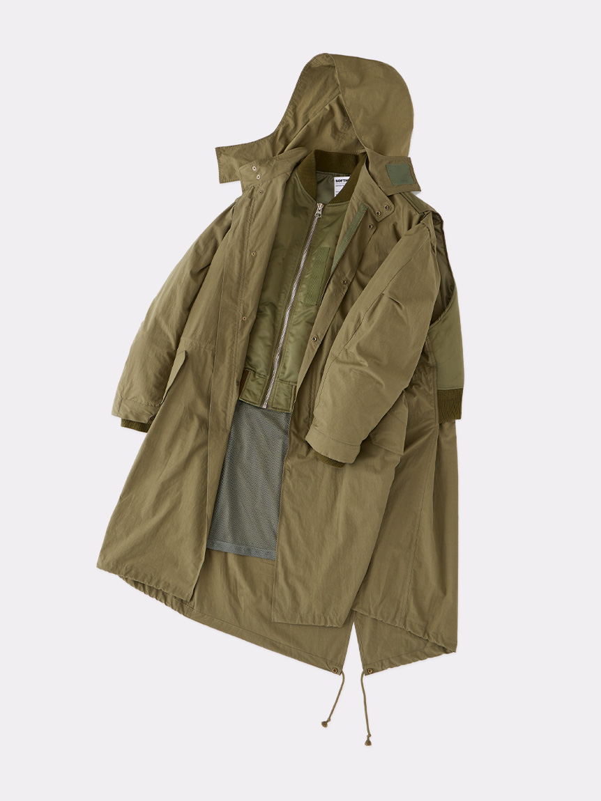 BACK TO FRONT MA-1 FIELD COAT(OUTERWEAR)｜SOFTHYPHEN （ソフト