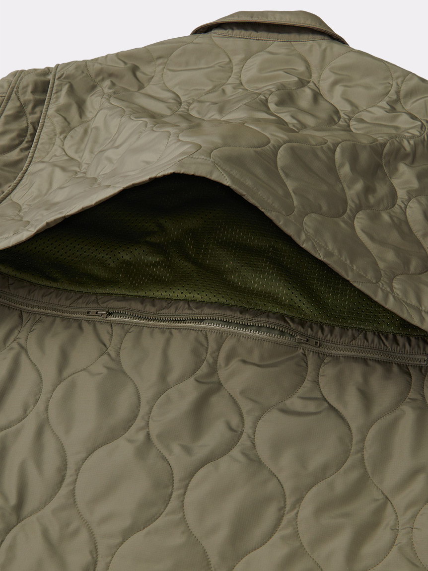 QUILTED ZIP POCKET BENCH JACKET(OUTERWEAR)｜SOFTHYPHEN （ソフト