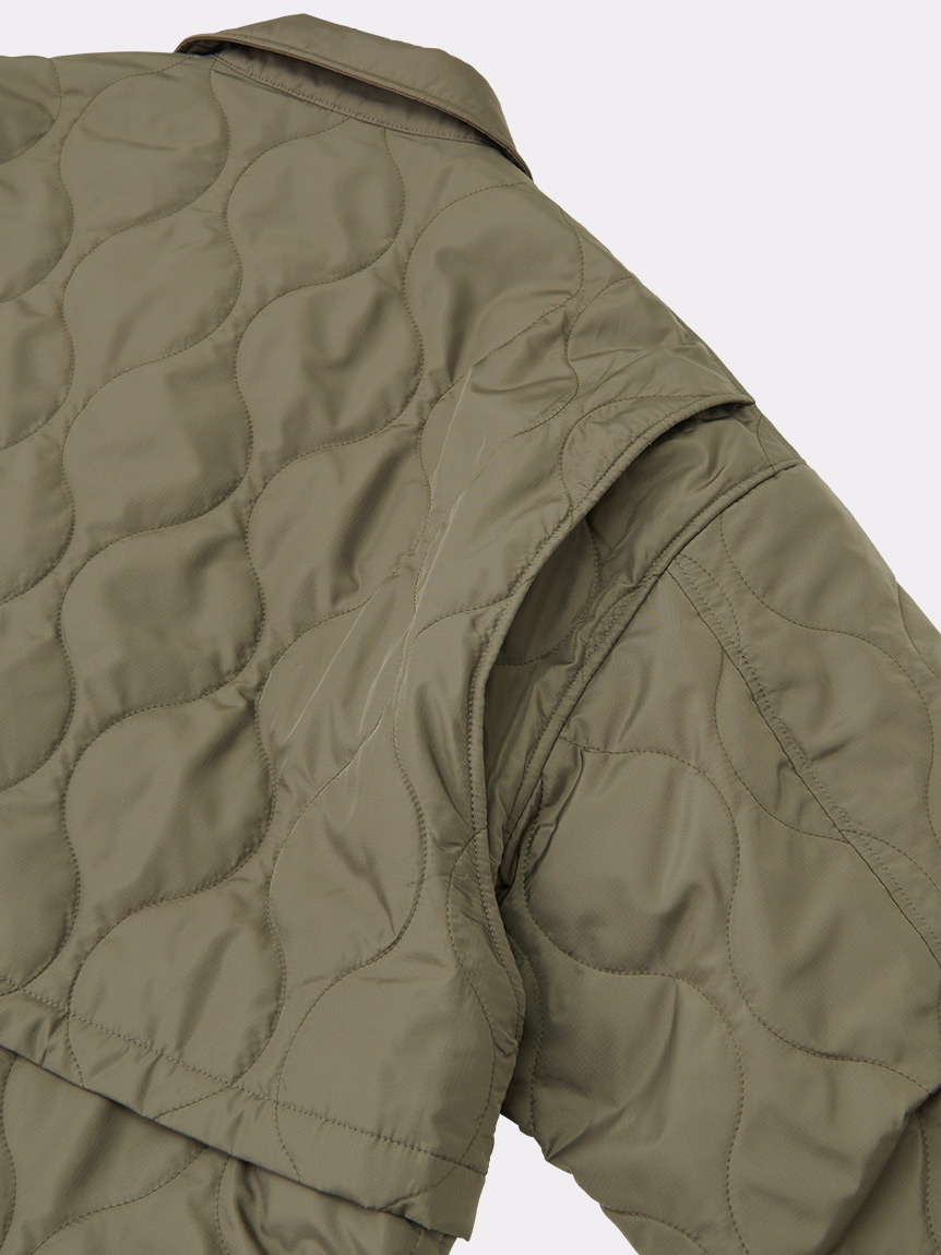 QUILTED ZIP POCKET BENCH JACKET(OUTERWEAR)｜SOFTHYPHEN （ソフト