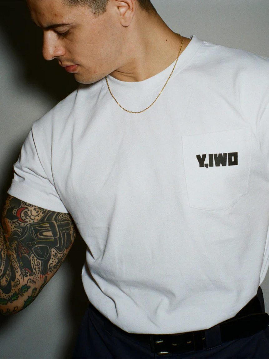 Y,IWO / HARDWEAR POCKET TEE(THE HOUSE)｜SOFTHYPHEN （ソフト