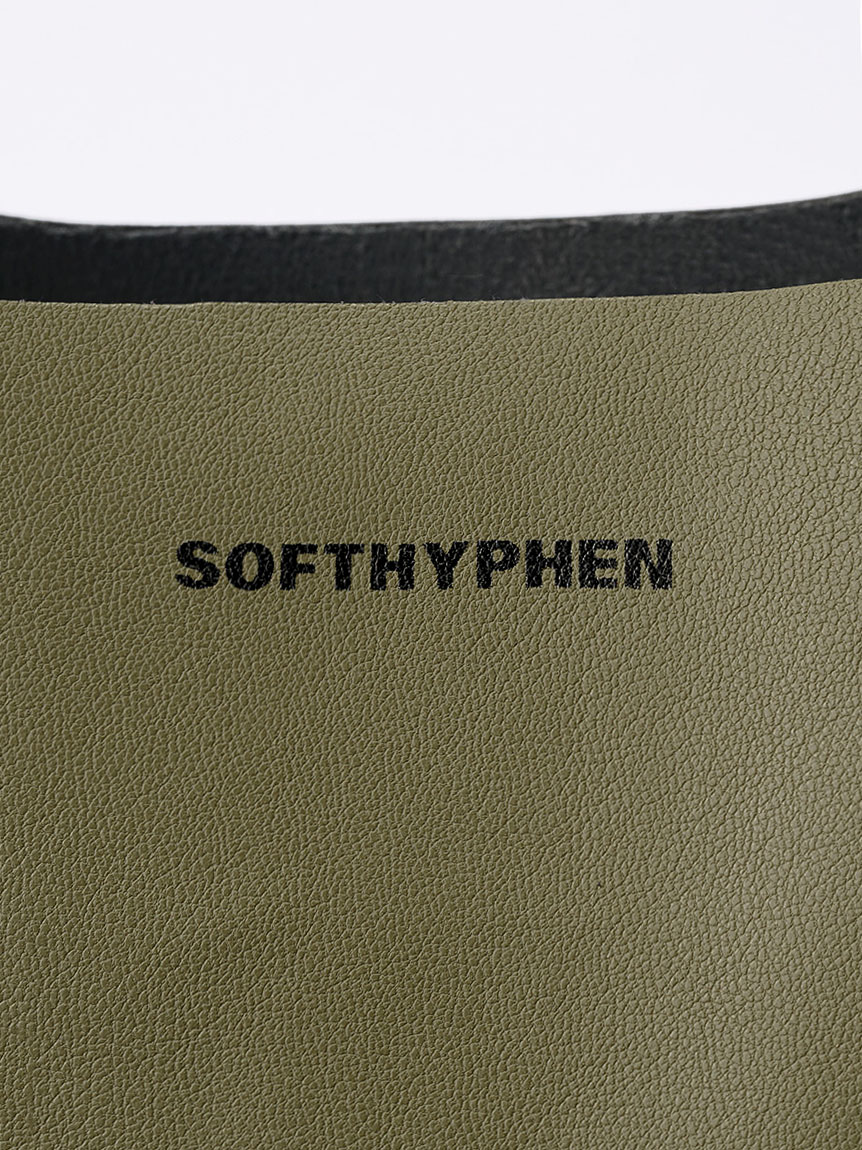 FAUX LEATHER CONVENIENCE BAG(ACCESSORIES)｜SOFTHYPHEN