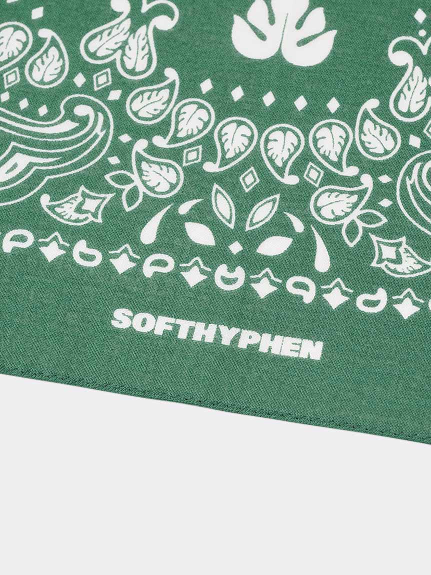 MONSTERA PATTERNED BANDANA(ACCESSORIES)｜SOFTHYPHEN （ソフト
