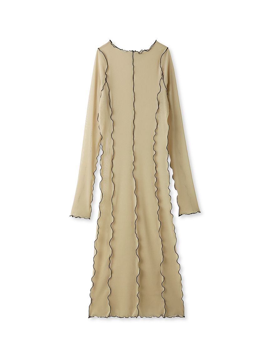 S/S】＜ウォッシャブル＞チュールドレス(カットワンピース