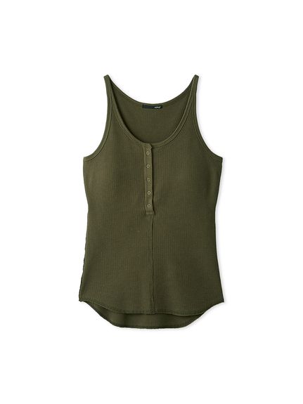 ヘンリーネックタンクトップ(タンクトップ/キャミソール)｜トップス