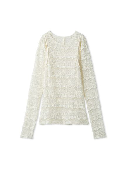 styling/ kei shirahata ラッフルヘムドッキングトップス styling/]ラッフルヘム ドッキングトップス | KOBUNSHA SELECT