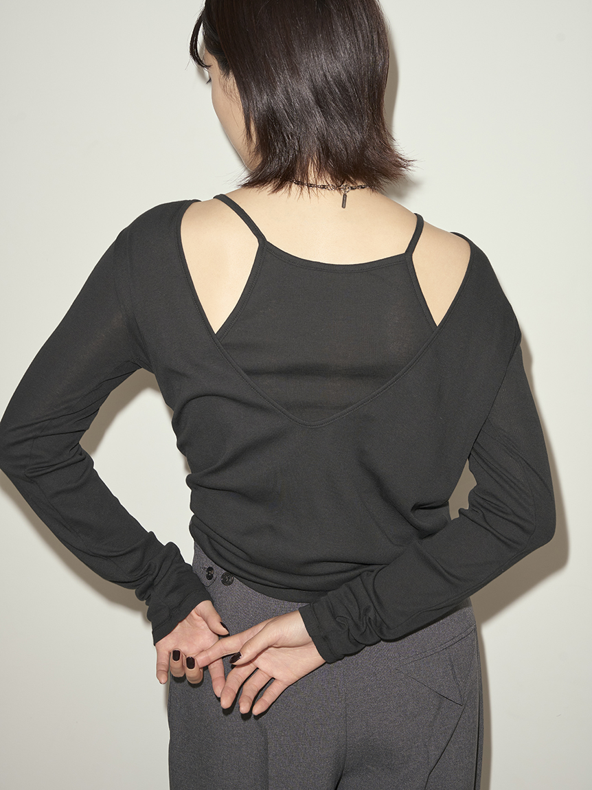 【MILLER×styling/】レイヤード2WAYトップ