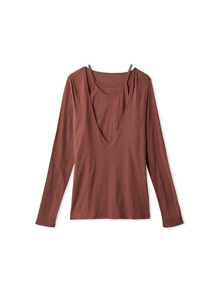 【30％OFFセール】16WCT252079,ギャザーカットトップス ,styling/,スタイリング,インスタ,25SS ギャザーカットトップス(Tシャツ/カットソー)｜トップス