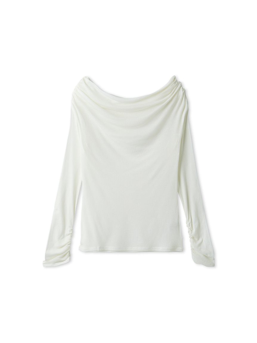 新品　スタイリングStyling/ ホワイトトップス　オフショル オフショルダーカットトップス(カットソー)｜トップス│styling