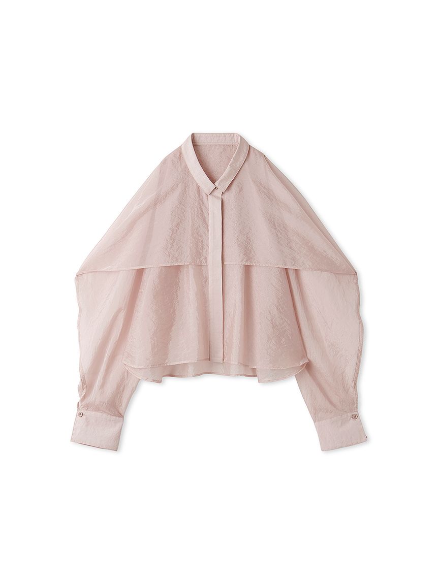 styling/（スタイリング） オーガンザシャツ レディース トップス セール】オーガンザミリタリーシャツ（シャツ/ブラウス