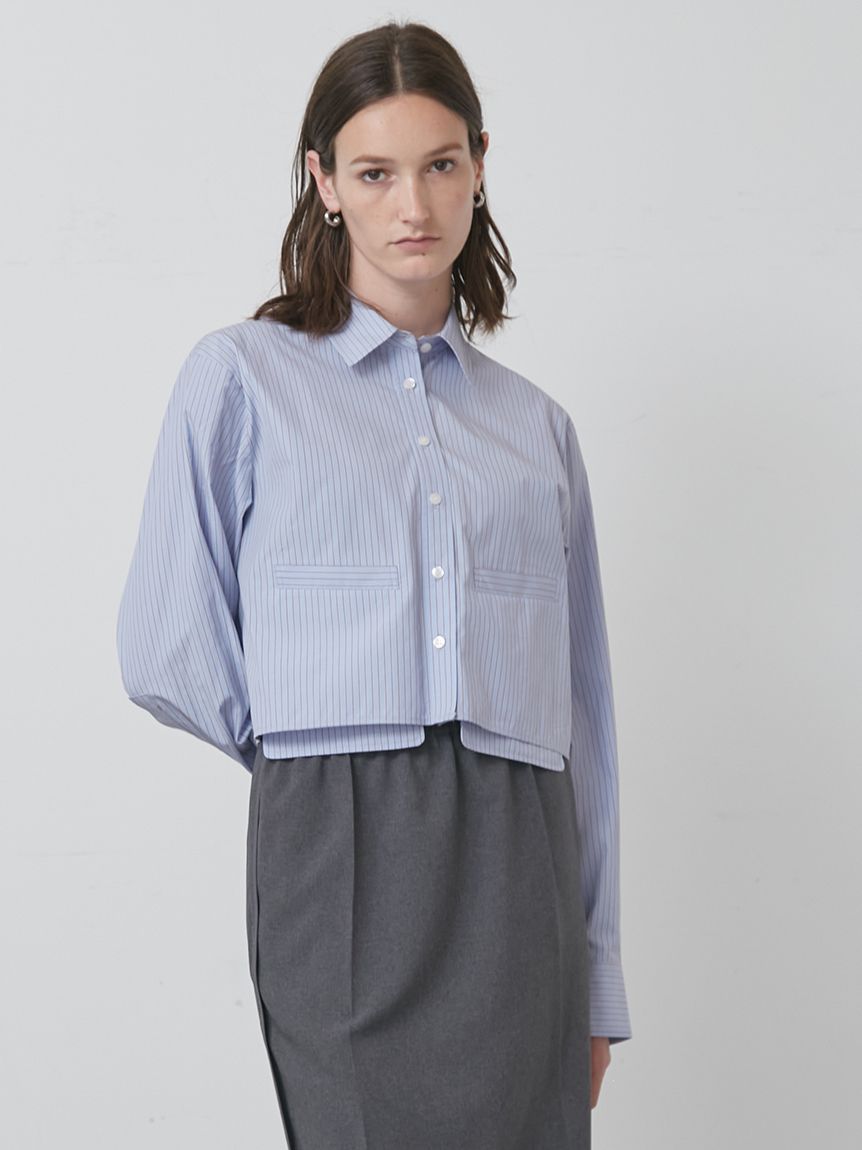 カットオフショートシャツ(シャツ/ブラウス)｜トップス│styling