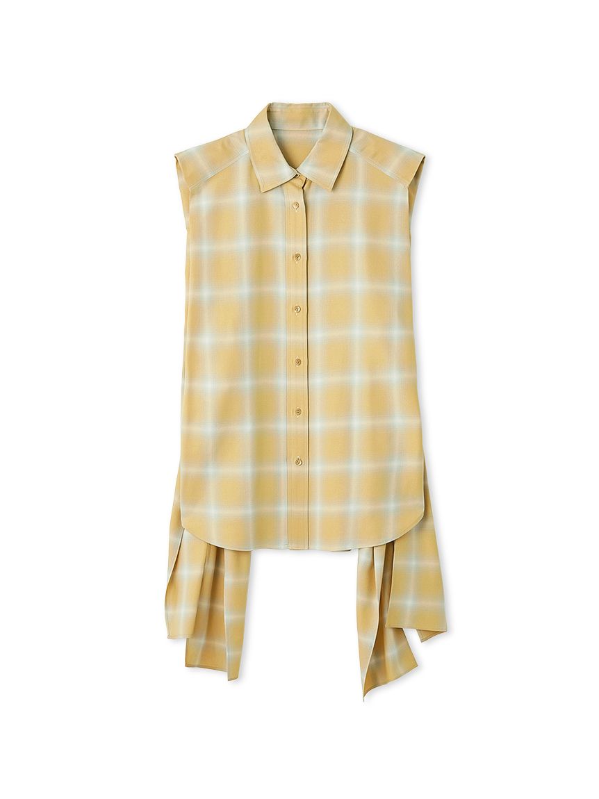 サイドリボンノースリーブシャツ(シャツ/ブラウス)｜トップス│styling